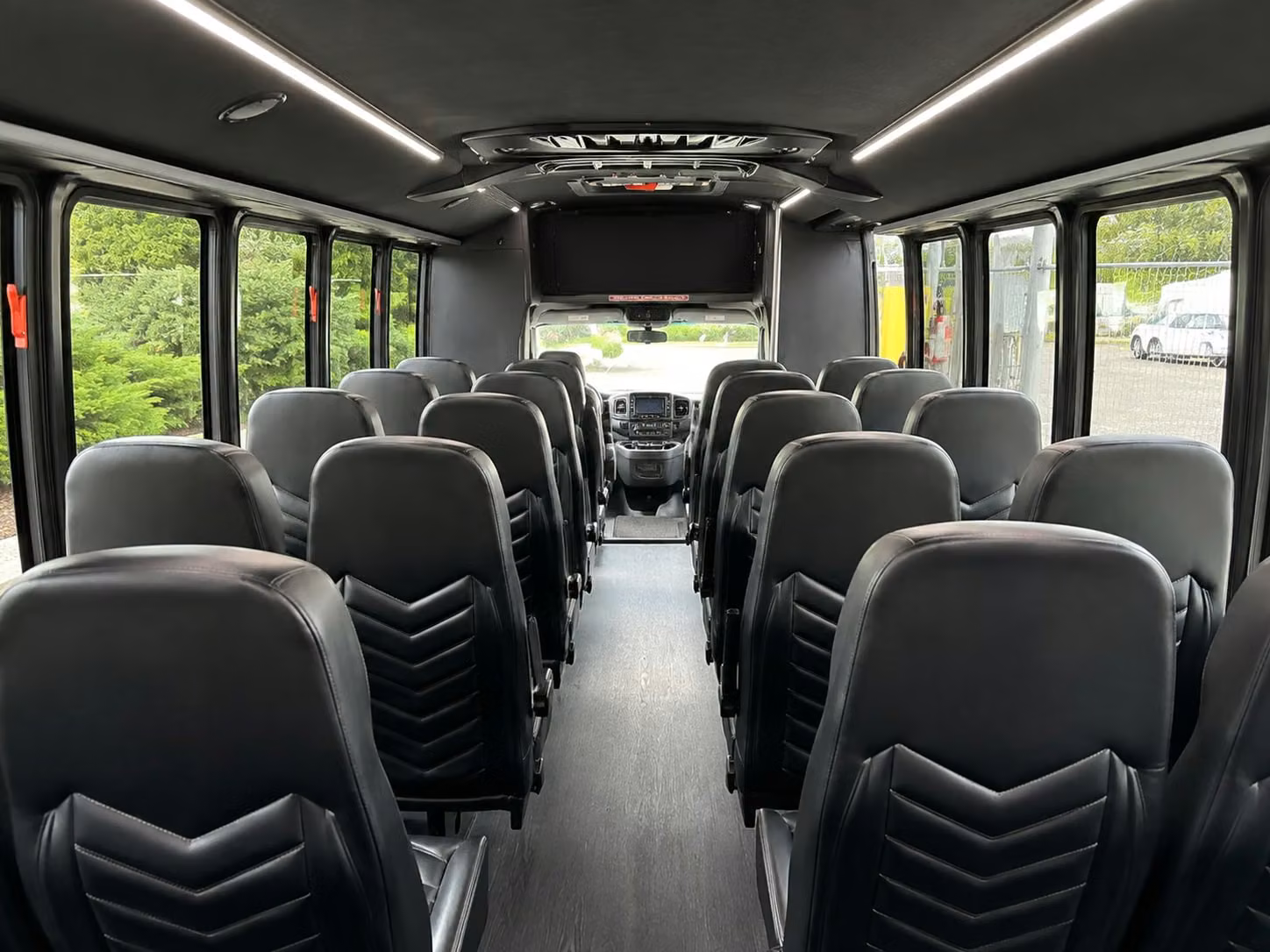 15 passenger minibus inside