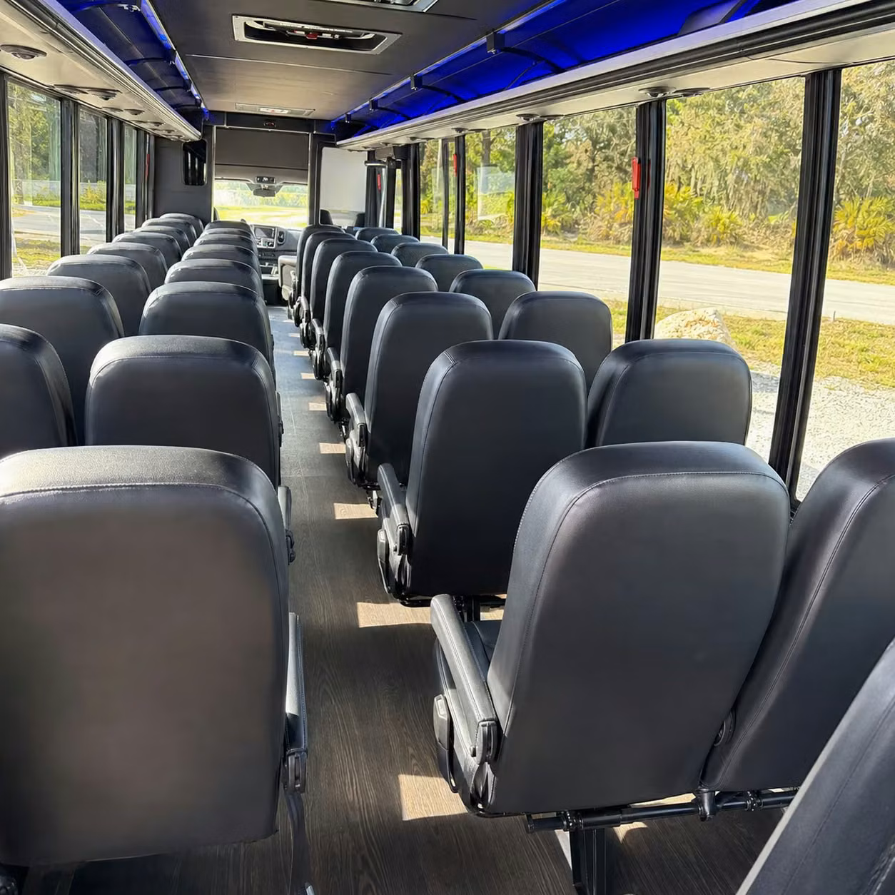25 passenger minibus inside