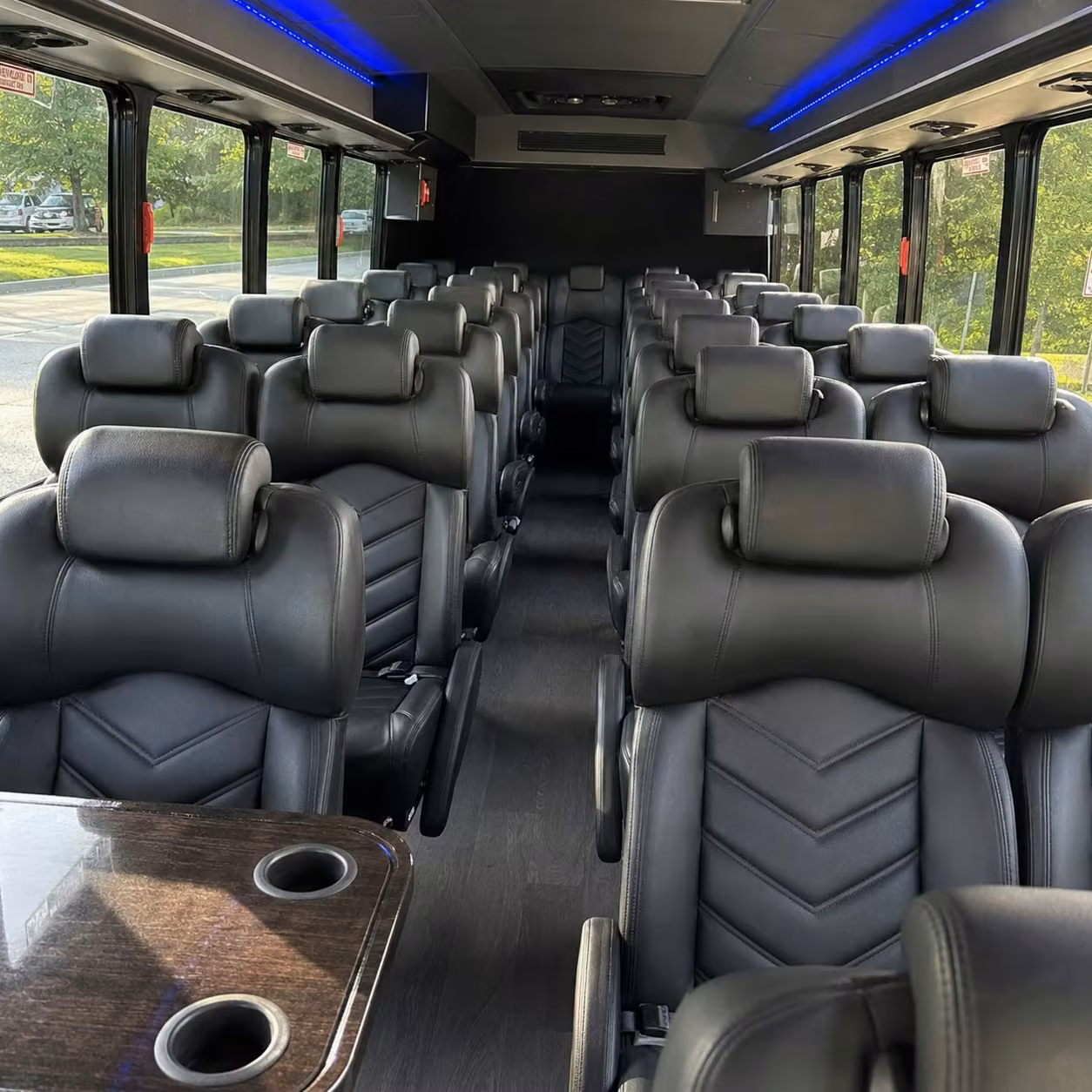 30 passenger minibus inside