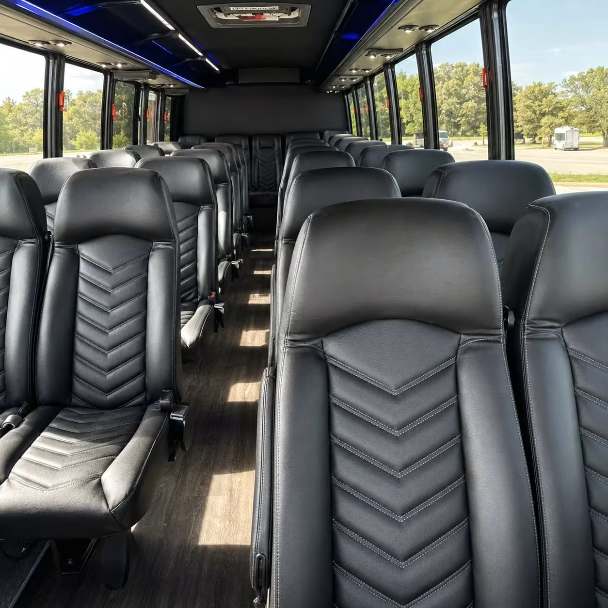 35 passenger minibus interior