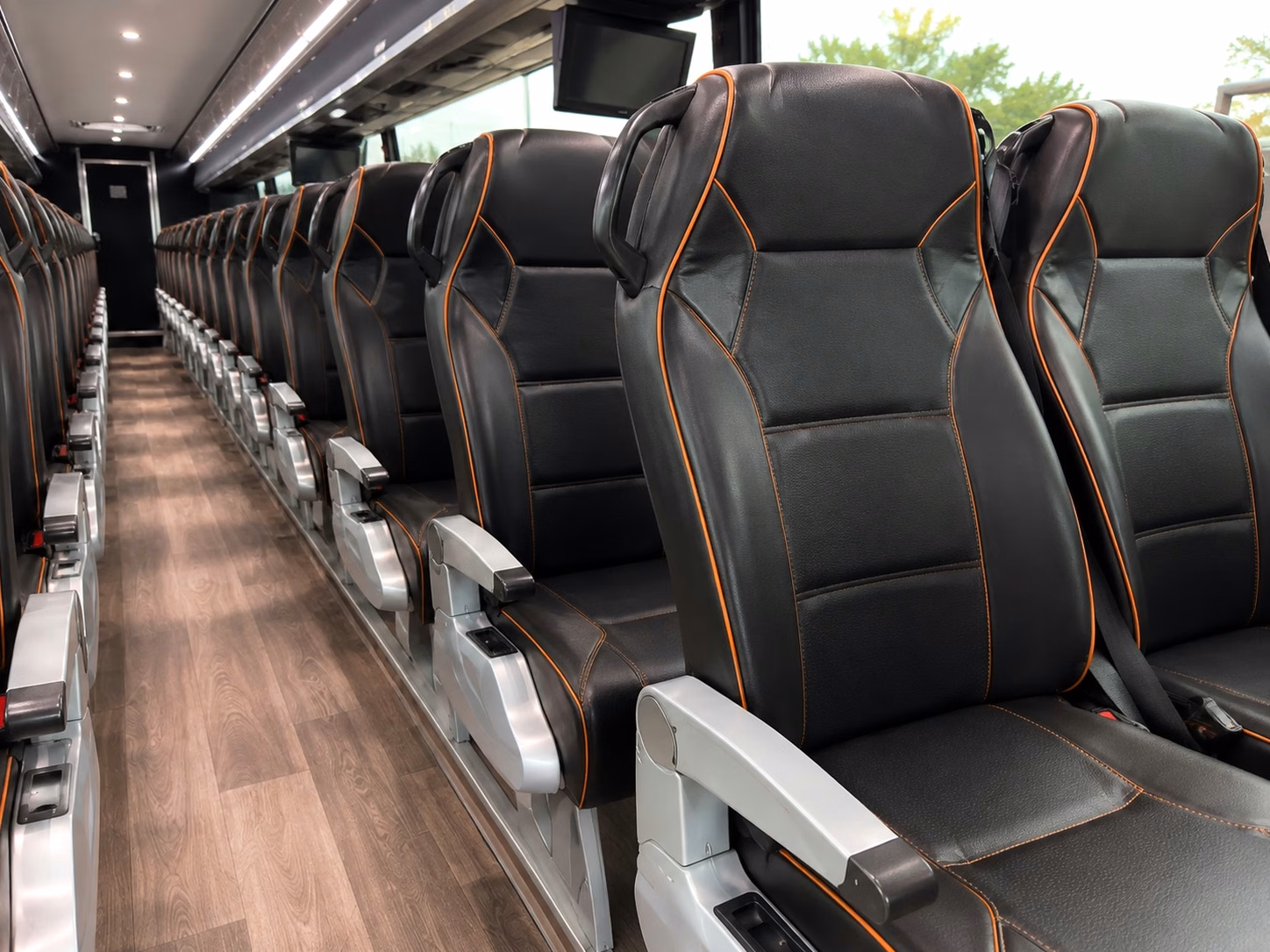 kansas city charter bus interior
