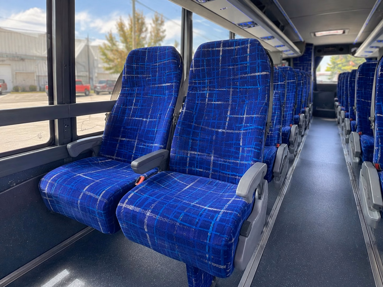 kansas city charter bus rental interior