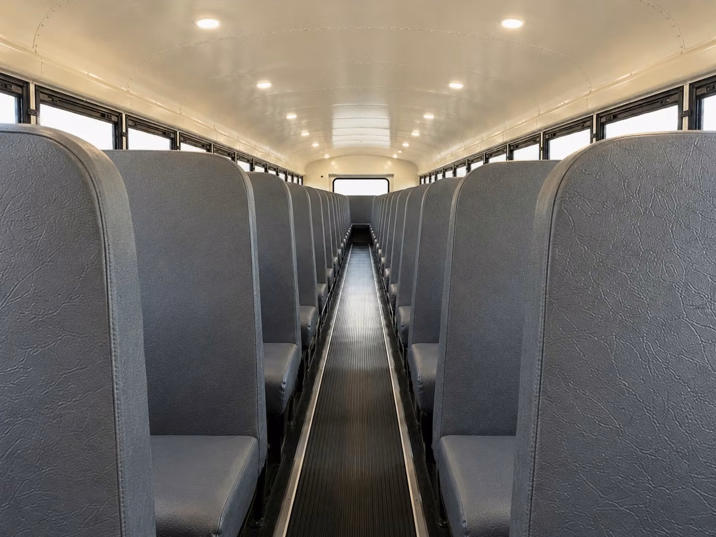 school bus inside